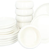 Serviesset Nora 18 delig - 6 persoons servies porselein - Wit