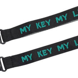 2 Stuks Short Keycord met Metalen Clip - Sleutelhanger - Lanyard