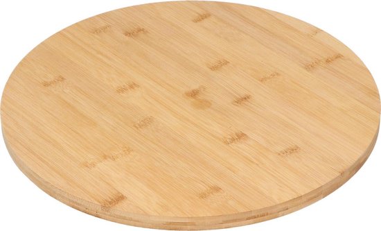 4goodz Draaibaar Serveerplateau van Bamboe - 35 cm doorsnede