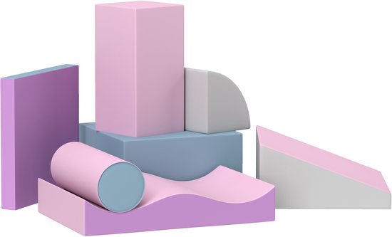 Schuimbouwstenen voor kinderen - Foamblokken Set van 7 stuks