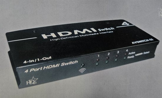 HQ 4 Poort HDMI Switchbox met afstandsbediening