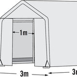 ShelterLogic® Tuinkas SL70680 - Broeikas - 300x300x240 cm