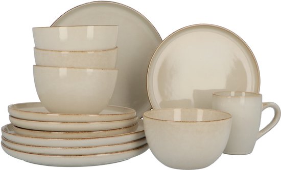 Servies 16 delig 4-persoons - Reactive Glaze