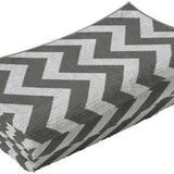 4goodz Waterbestendig Buitenkleed met Draagtas 121x182 cm - Grijs/Wit