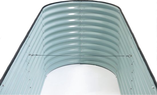 Metalen Plantenbak Westmann ISPB170H-A - Bloembak - Tuin Hochbeed - 240x80x82 cm