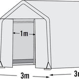 ShelterLogic® Tuinkas SL70680 - Broeikas - 300x300x240 cm