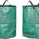 Tuinafvalzak - Set van 2 - Groen - 2x 272 liter - 77 x 67 cm - Tuinafvalemmer - Tuinafvalzakken opvouwbaar - Tuinzak