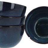 Servies 16 delig 4-persoons - Reactive Glaze - Blauw
