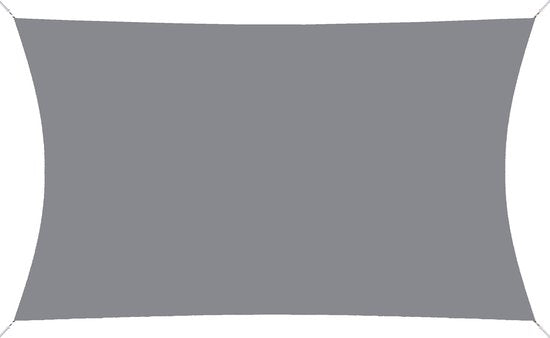 hanSe® Schaduwdoek Rechthoek Waterafstotend 2x3 m Zonnedoek Lichtgrijs