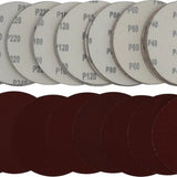 Rodopi® 100x Korrel Schuurpapier 125 - zonder perforatie Excentrisch Schuurmachine