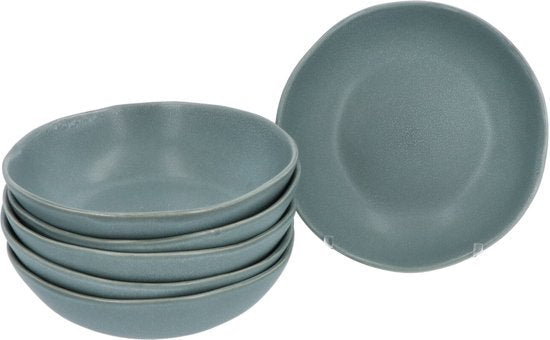Aardewerk Servies Spring Grey 6 persoons 18-delig