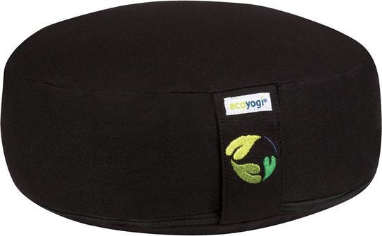 Ecoyogi meditatiekussen rond - laag (10-12cm)