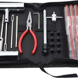 Banden Reparatieset - Complete Set - Proppenset - Inclusief Handige Opbergtas - Reparatieset voor Motor, Brommer of Auto - Bandenreparatieset Auto - Autobanden Reparatie