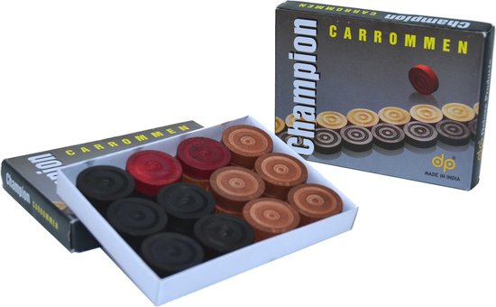 Carrom speelstenen set Surco hout+Striker