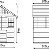 Zwerkules Lolli Kinderspeelhuisje voor in de tuin van Hout - 98x121x140 cm