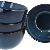 Servies 16 delig 4-persoons - Reactive Glaze - Blauw