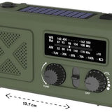 Noodradio - & Hand Crank Powerbank - AM-FM-WB Emergency Radio - & - Groen