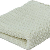 Zachte en Warme Deken - Wit - 100% Acryl - 130x160 cm - Lichtgewicht met Stijlvolle Franjes - Ideaal als Sprei, Plaid, Woondeken, Bankkleed of Sierdeken