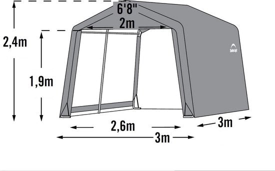 ShelterLogic® - Gereedschapsschuur - SL70333