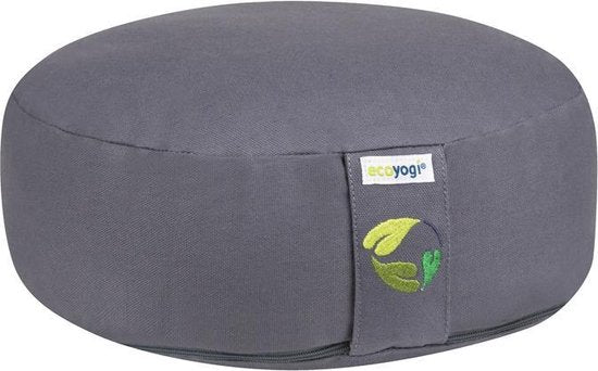Ecoyogi meditatiekussen rond - laag (10-12cm)