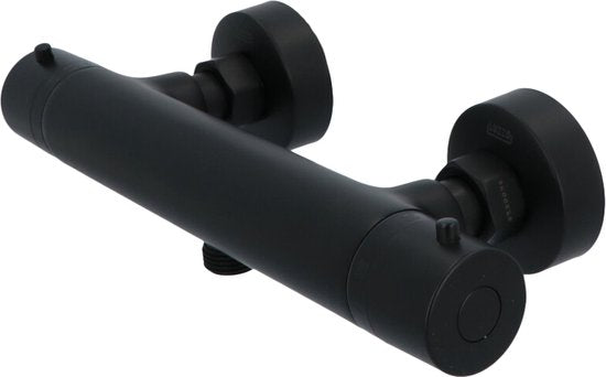 Luzzo® Douche Thermostaatkraan Rond 15cm - Douchekraan Zwart