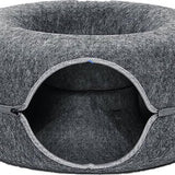 Donutmand voor Katten en Honden - Grijs - Diameter 61 cm - Kattenmand - Hondenmand