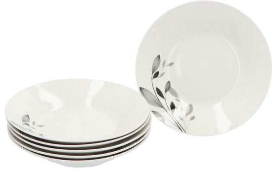 4goodz Porseleinen Servies 6 persoons 18-delig - Lelie