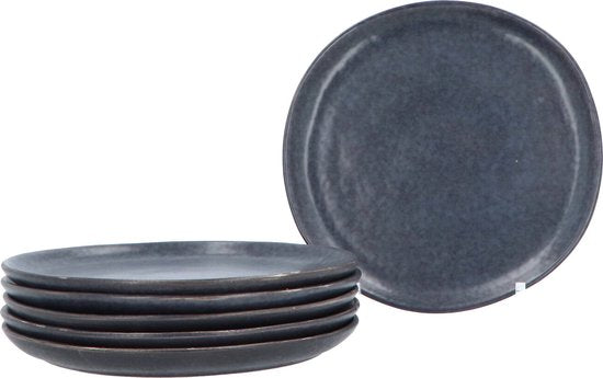6 stuks ontbijtborden aardewerk Spring 21cm - dessertbord