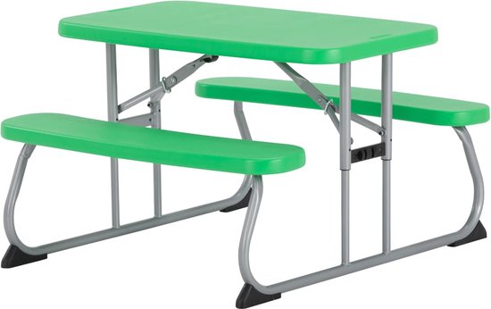 Lifetime® Kindertafel Opvouwbaar - Picknickset voor binnen en buiten - Groen