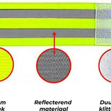 24ME® - 2 Stuks Reflecterende Elastieke Hardloop Band - Geel Veiligheidsband - Sportarmband