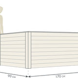 Westmann Plantenbak Kruidenbak WMHL170 - 170x90x84 cm