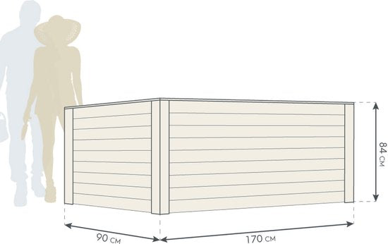 Westmann Plantenbak Kruidenbak WMHL170 - 170x90x84 cm