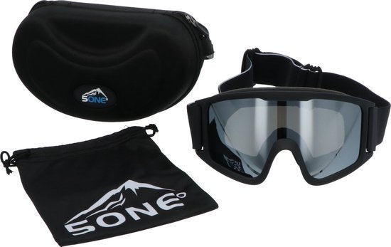 5one® Alpine 4 Silver Skibril met anti-condens en bewaarcase - UV 400