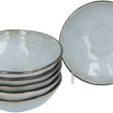 Aardewerk Servies Flower Beige 6 persoons 18-delig - Beige