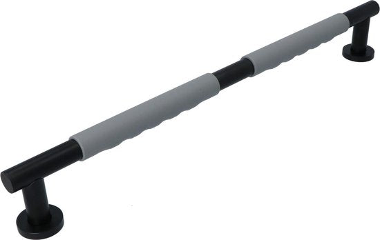 Luzzo® Fisso Soft Handgreep Badkamer/Toiletgreep - Zwart/Grijs