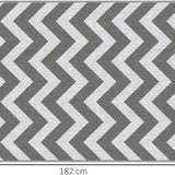 4goodz Waterbestendig Buitenkleed met Draagtas 121x182 cm - Grijs/Wit