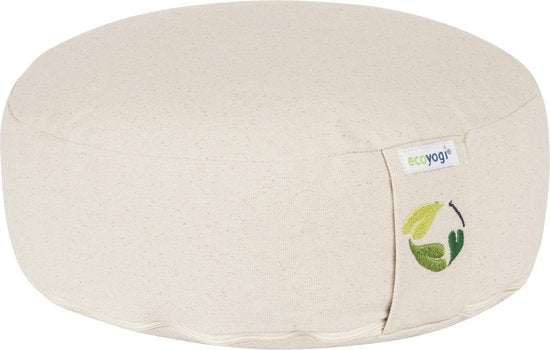 Ecoyogi meditatiekussen rond - laag (10-12cm)