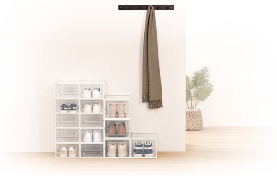 Stuk Sneakerbox - Kunststof Schoenendoos Transparant - Display Sneakers