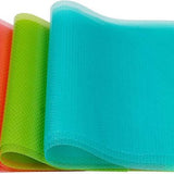 Koelkastmatten - Placemat - 9 stuks - Siliconen - 45 x 29 cm - 3 kleuren - Placemats - Ladematten