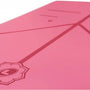 Liforme Compacte Reis Yogamat - Fitnessmat Roze - (66 x 180 x 0,2 cm) 1,6 kg | Inclusief Draagtas | Lichtgewicht & Reisvriendelijk | Uitstekende Grip & Snel Drogend | Milieuvriendelijk Rubber | AlignForMe Markeringen | Geschikt voor Yoga Onderweg