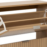 Schoenenkast Tasso 3 lades 24x63x131 cm - voor 18 paar - Bruin