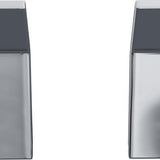 Luzzo® Piazzo Set van 2 Messing Handdoekhaken - chroom