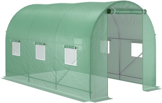 4goodz Tunnelserre Foliekas met Gaasplastic 350x200 cm