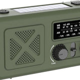 Noodradio - & Hand Crank Powerbank - AM-FM-WB Emergency Radio - & - Groen