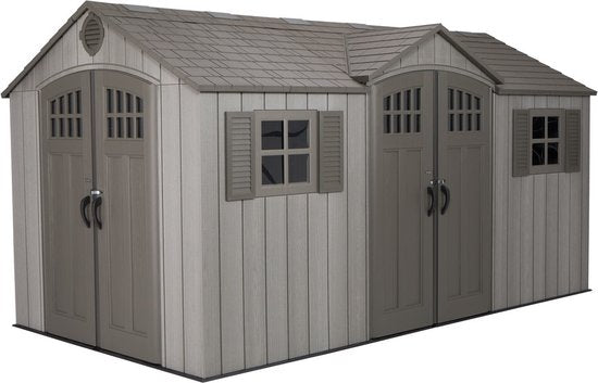 Lifetime - LG60318 - Tuinhuis - Tuinschuur - 244 x 244 x 457 cm