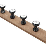 Klassieke Kapstok met 6 Keramieke haken 66x9x8 cm