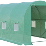 4goodz Tunnelserre Kweekkas 395x195x190 cm - Gaasplastic met Raam