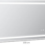 4goodz Badkamerspiegel met LED Verlichting 100x60 cm - 834-389V90