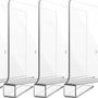 Plankverdeler - 4 Stuks - Transparant - Kledingkast Organizer - Plank Organizer - Boekenstandaard - Plank Verdeler - Kast Verdeler