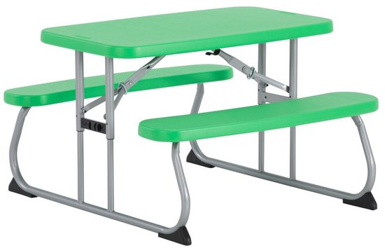 Lifetime® Kindertafel Opvouwbaar - Picknickset voor binnen en buiten - Groen